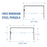 14x12 Windham Modern Steel Pergola With Sail Shade Soft Canopy