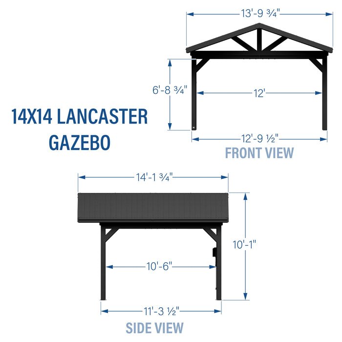 14x14 Lancaster Gazebo
