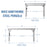 16x12 Hawthorne Traditional Steel Pergola With Sail Shade Soft Canopy