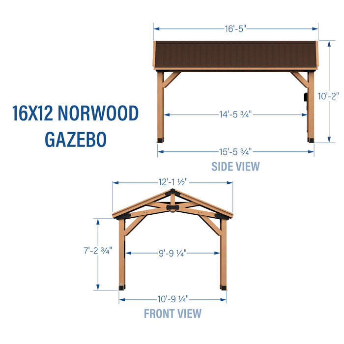16x12 Norwood Gazebo