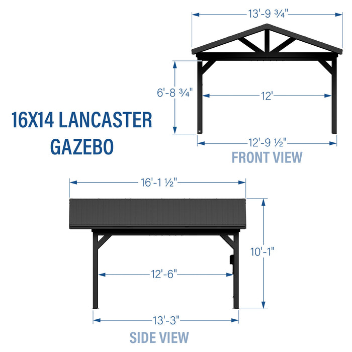 16x14 Lancaster Gazebo