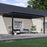 18x10 Evanston Wall Mounted Louvered Pergola