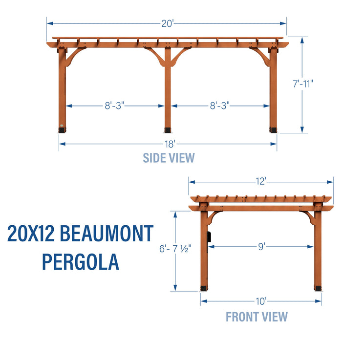 20x12 Beaumont Pergola