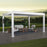 14x12 Windham Modern Steel Pergola With Sail Shade Soft Canopy