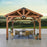 12x12 Arlington Gazebo with Electric - Lt Brown