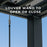 14x10 Evanston Wall Mounted Louvered Pergola