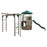 LIFETIME 90630 Products Adventure Tower Deluxe Swing Set, Green