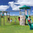 LIFETIME 90630 Products Adventure Tower Deluxe Swing Set, Green