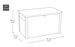 Java XXL 870L Storage Box - Grey