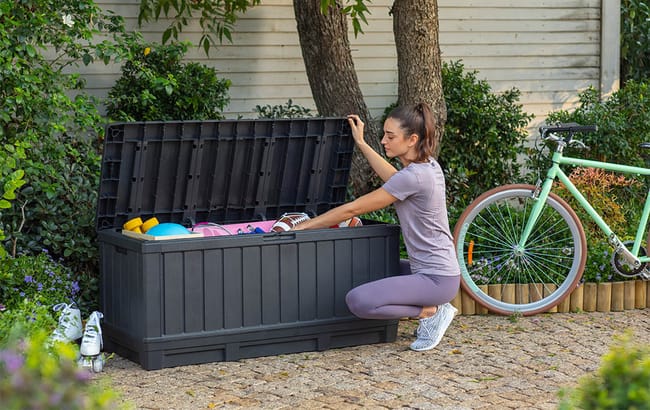Keter Kentwood 350L Storage Box - Grey