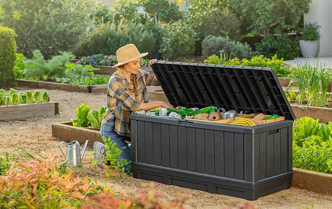 Keter Kentwood 350L Storage Box - Grey