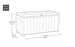 Keter Novel 90 Gallon Deck Box - Brown