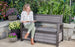 Keter Hudson 227L Storage Bench - Grey