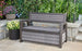 Keter Hudson 227L Storage Bench - Grey