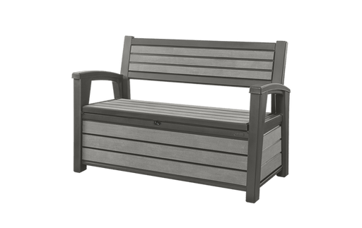 Keter Hudson 227L Storage Bench - Grey