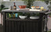 Keter Unity XL Outdoor Kitchen Cart with Storage - Brown