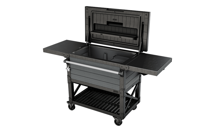 Keter Patio Cooler & Beverage Cart - Graphite