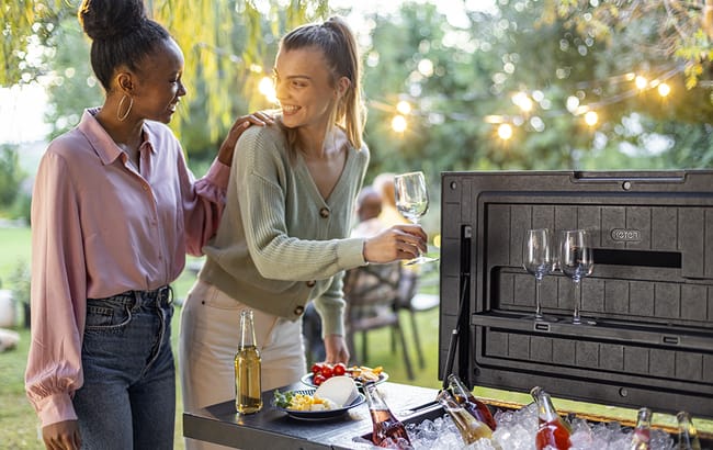 Keter Patio Cooler & Beverage Cart - Graphite