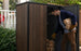 Keter Signature Vertical Storage Shed - Walnut Brown