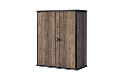 Keter Signature Vertical Storage Shed - Walnut Brown