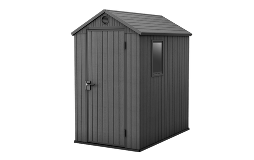 Keter Darwin 4x6 Storage Shed - Graphite