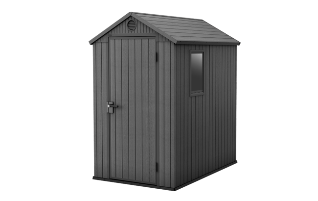 Keter Darwin 4x6 Storage Shed - Graphite