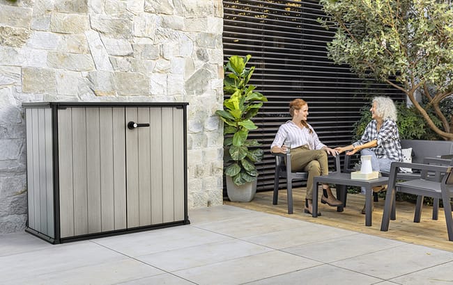 Keter Patio Store Storage Shed - Grey