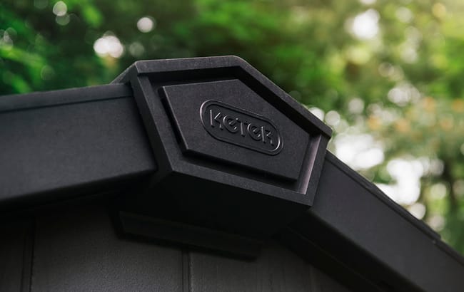 Keter Newton Plus 7.5x11 Storage Shed - Graphite