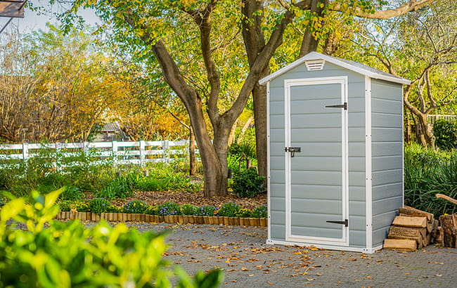 Keter Manor Shed 4x3ft - Grey