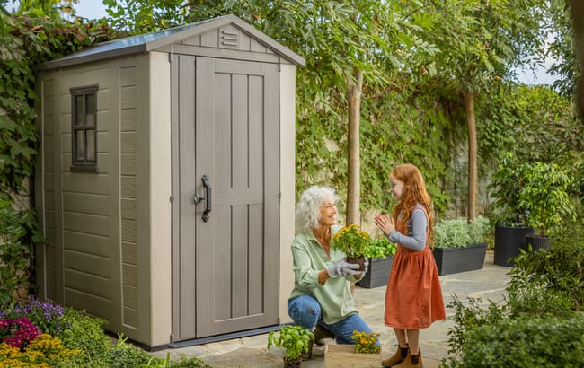Keter Factor Shed 6x4ft - Brown