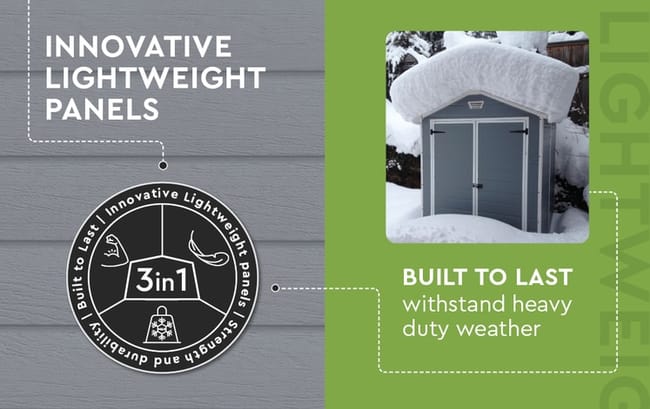Keter Manor Shed 6x5ft - Grey