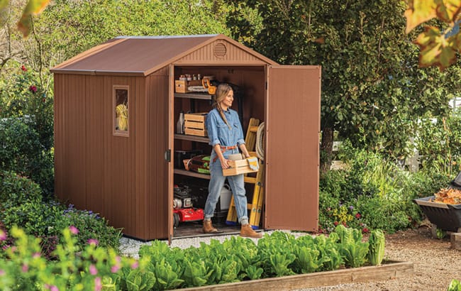 Keter Darwin 6x8 Storage Shed - Brown