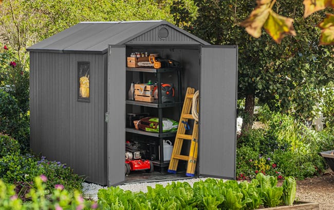Keter Darwin Shed 6x8ft - Grey