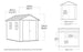 Keter Newton Plus 7.5x9 Storage Shed - Graphite