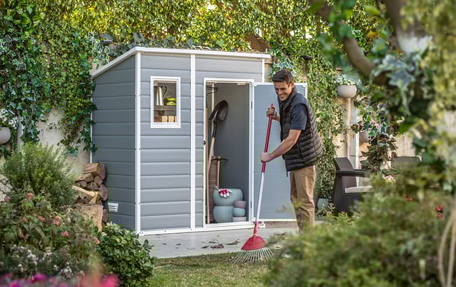 Keter Manor Pent Shed 6x4ft - Grey