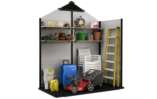 Keter Oakland Shed 7.5x4ft - Grey