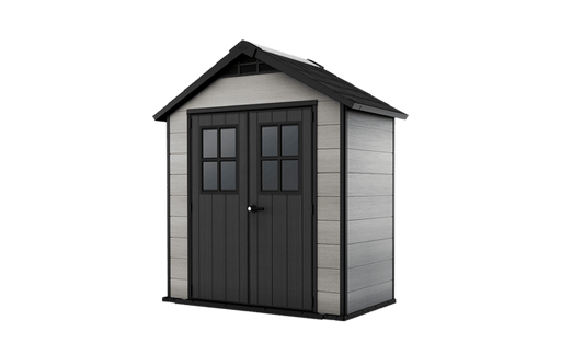 Keter Oakland Shed 7.5x4ft - Grey