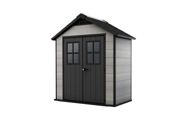 Keter Oakland Shed 7.5x4ft - Grey