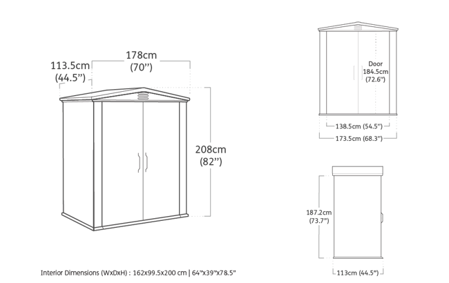 Keter Factor 6x3 Storage Shed - Brown