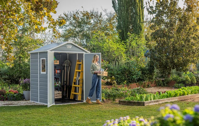 Keter Manor Shed 6x8ft - Grey