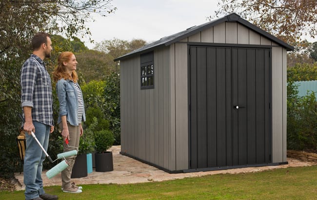 Keter Oakland Shed 7.5x9ft - Grey