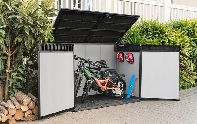 Keter Premier Jumbo 2020L Storage Shed - Light Grey