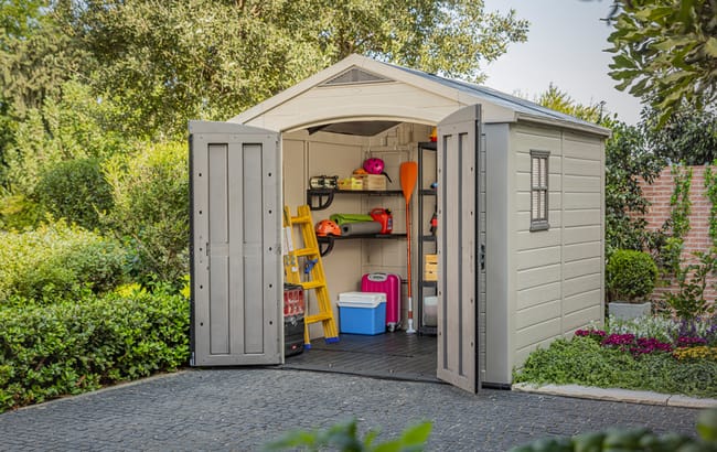 Keter Factor 8x8 Storage Shed - Brown