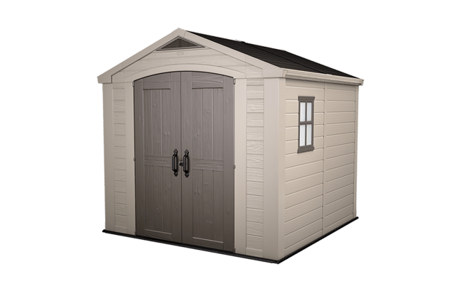 Keter Factor 8x8 Storage Shed - Brown