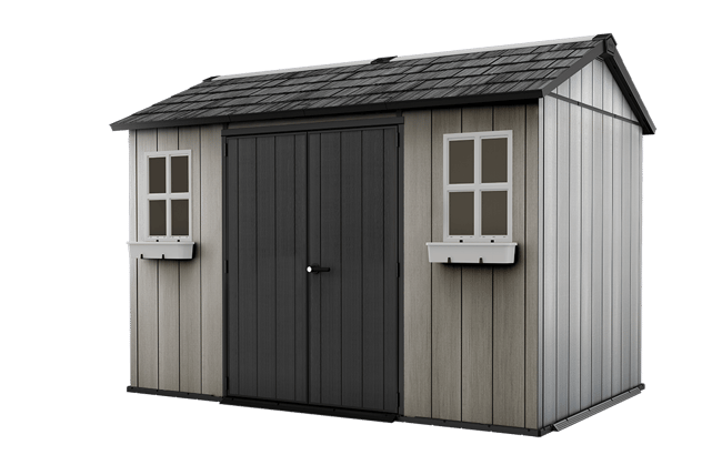 Keter Oakland 11x7.5 Storage Shed - Grey