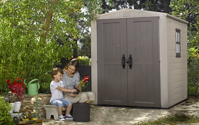 Keter Factor 6x6 Storage Shed - Brown