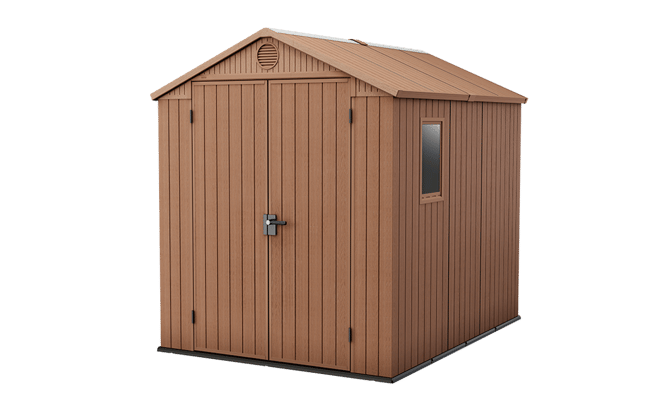 Keter Darwin 6x8 Storage Shed - Brown