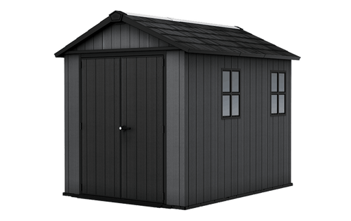 Keter Newton Plus 7.5x9 Storage Shed - Graphite