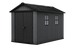 Keter Newton Plus 7.5x11 Storage Shed - Graphite