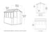 Keter Darwin Potting Shed 6x8ft - Green
